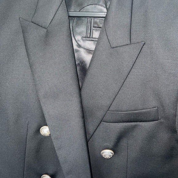 Balmain double breasted wool blazer - Picture 6 of 16